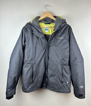 Columbia Interchange 2 Jackets 3in1 Gray Omni Tech Womens M Winter Jacket Coat